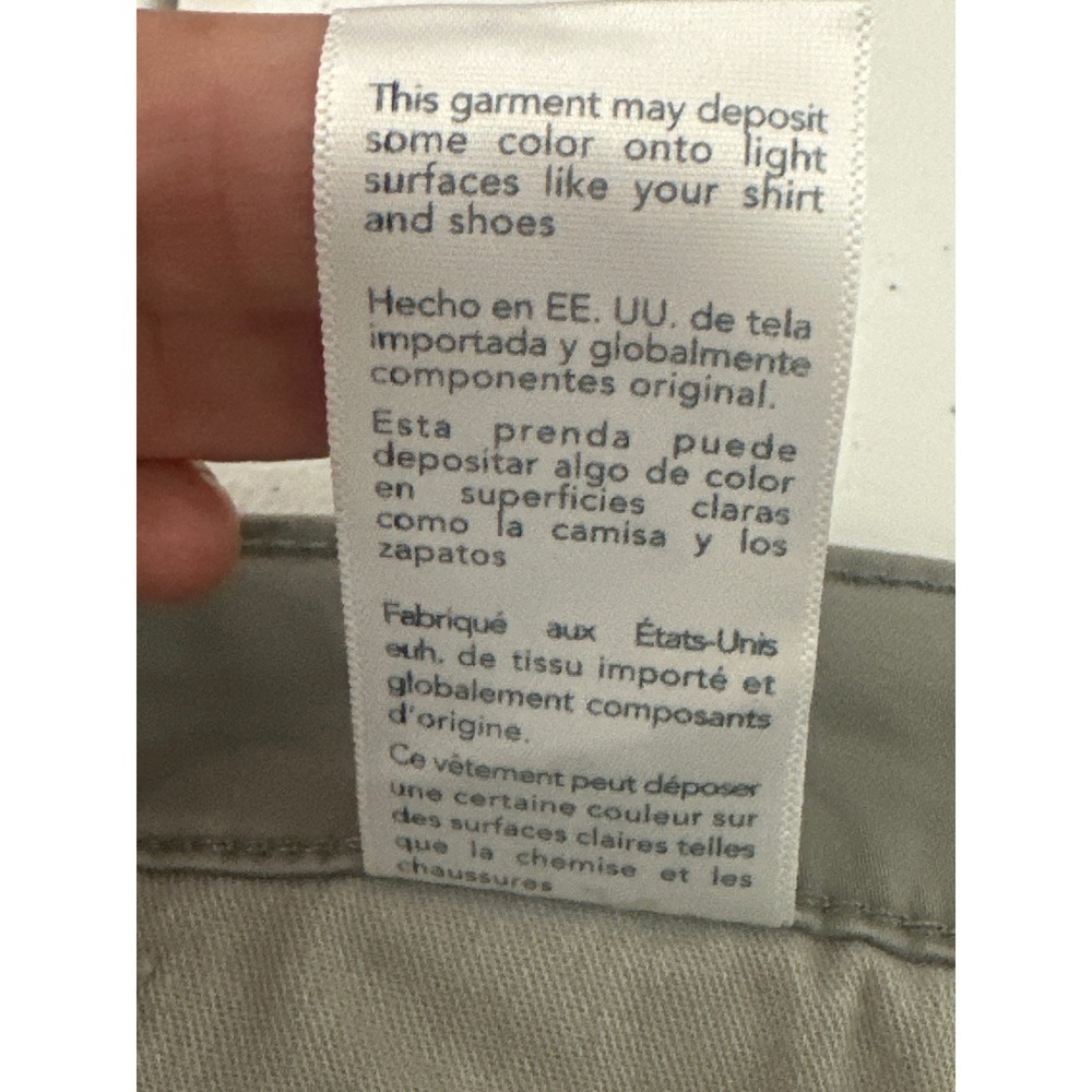 AG Adriano Goldschmied Cipher Slim Fit Shorts Mens Gray Cotton Blend Size 36 - Picture 9 of 11